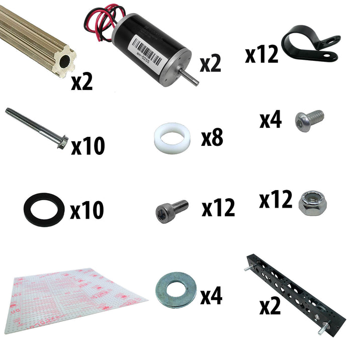 Nano Tube 20 in. Chassis, 2 gearboxes, 4 - 500 key shafts - am-0969KIT - migrated