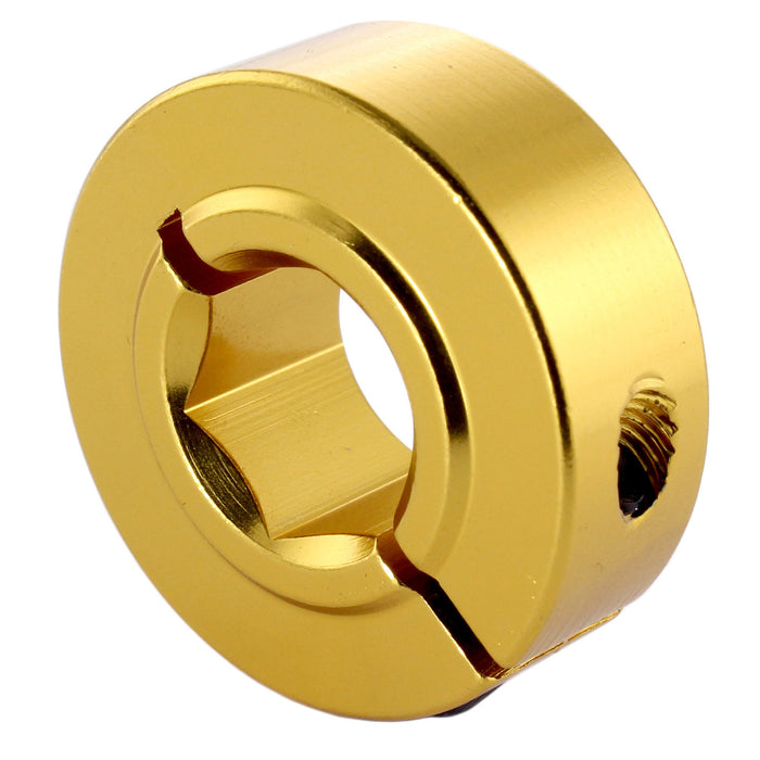 1/2 in. Hex Collar Clamps - am-1526_gold - Type=1 part, Thickness=HD (0.5 in.), Color=Gold - migrated