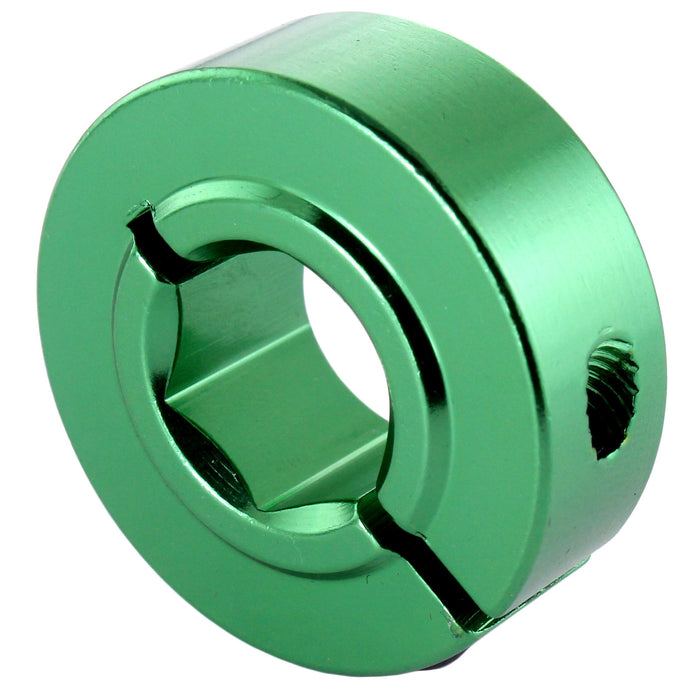 1/2 in. Hex Collar Clamps - am-1526_green - Type=1 part, Thickness=HD (0.5 in.), Color=Green - migrated