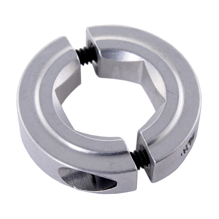1/2 in. Hex Collar Clamps - am-1636 - Type=2 part, Thickness=Thin (0.25 in.), Color=Silver - migrated