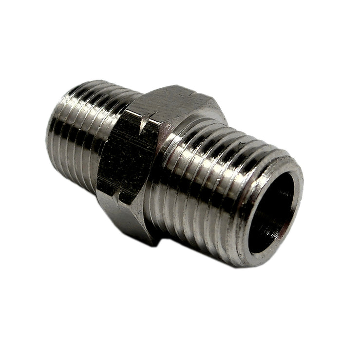 Pneumatic Fitting Hex Nipple - am-2187 - Material=Brass, Thread Size=1/8 in. NPT - migrated