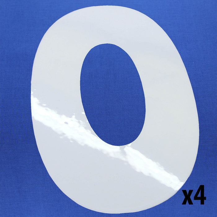 Vinyl Adhesive Numbers White 4 in. tall Qty. 4 - am-2680 - Number=Zero - migrated