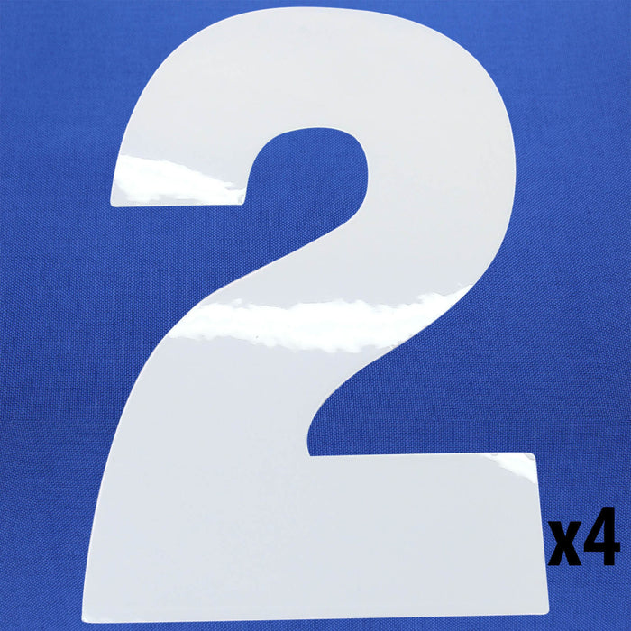 Vinyl Adhesive Numbers White 4 in. tall Qty. 4 - am-2682 - Number=Two - migrated