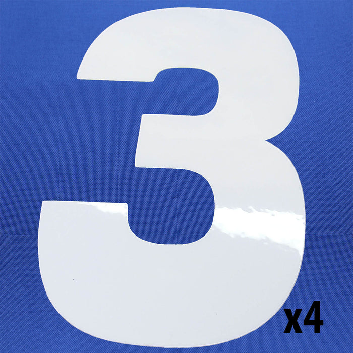 Vinyl Adhesive Numbers White 4 in. tall Qty. 4 - am-2683 - Number=Three - migrated