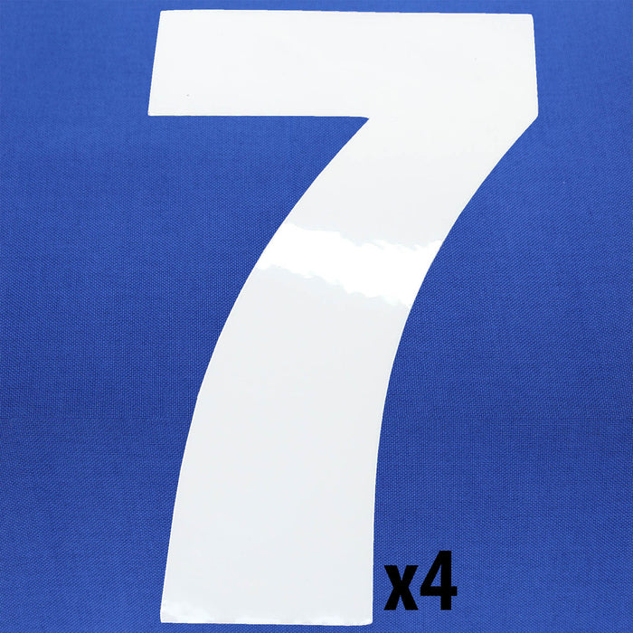 Vinyl Adhesive Numbers White 4 in. tall Qty. 4 - am-2687 - Number=Seven - migrated