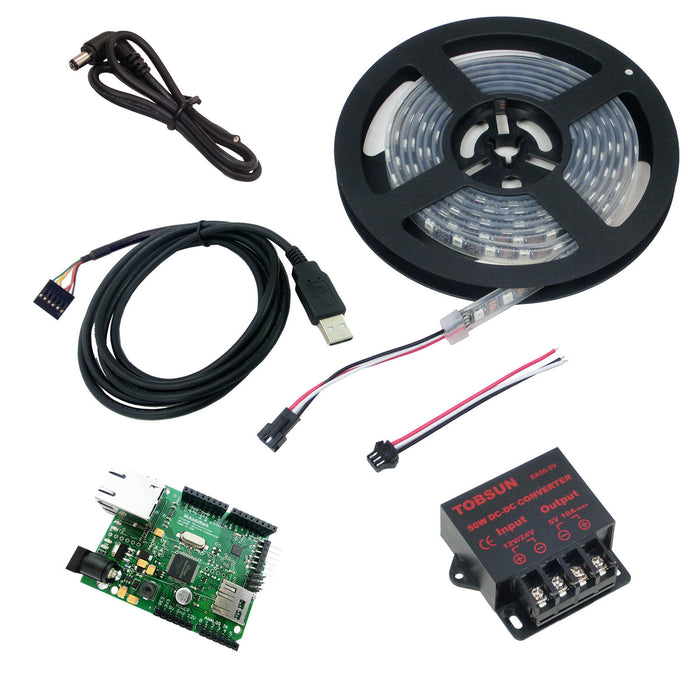 RGB Individually Addressable LED Light Strip With Arduino Controller Kit - am-3010_1 - Image-1 - migrated
