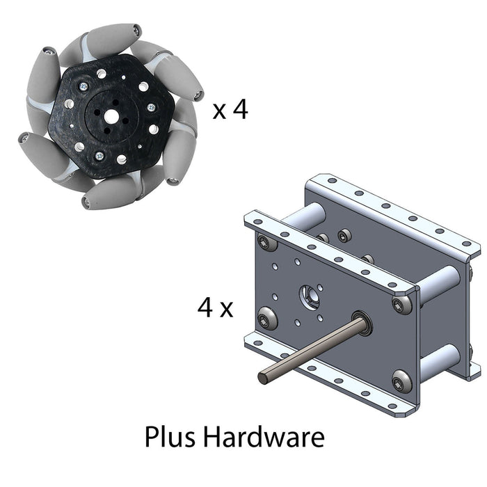 TileRunner Upgrades - am-3455 - Option=6WD to SD Mecanum Upgrade (NeveRest Classic Only) - migrated