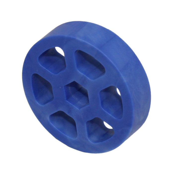 Compliant Wheels - am-3462_blue - Diameter=2 inch, Durometer=50A, Bore=1/2 in Hex - migrated