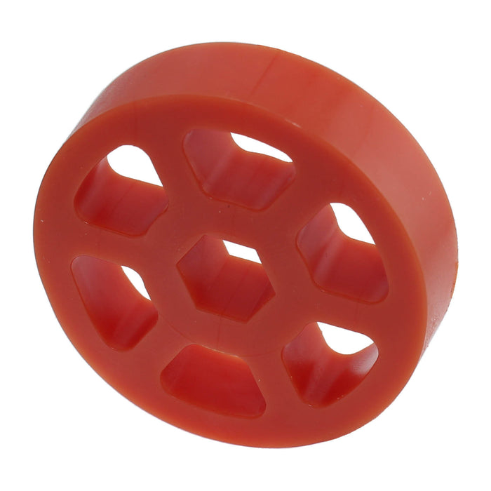 Compliant Wheels - am-3462_orange - Diameter=2 inch, Durometer=40A, Bore=1/2 in Hex - migrated