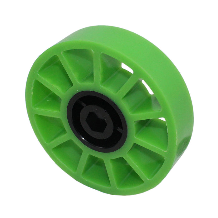 Compliant Wheels - am-3480_green - Diameter=4 inch, Durometer=35A, Bore=1/2 in Hex - migrated