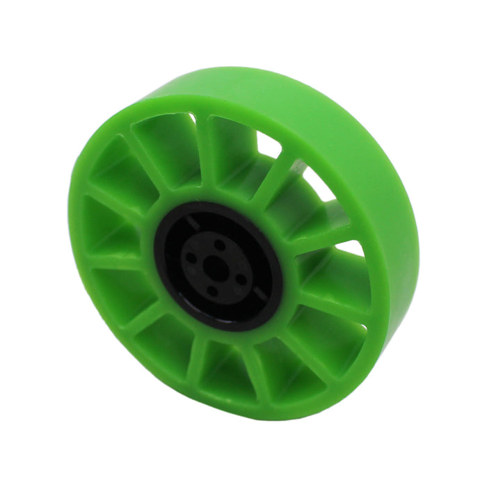 Compliant Wheels - am-3563_green - Diameter=4 inch, Durometer=35A, Bore=Nub Bore - migrated