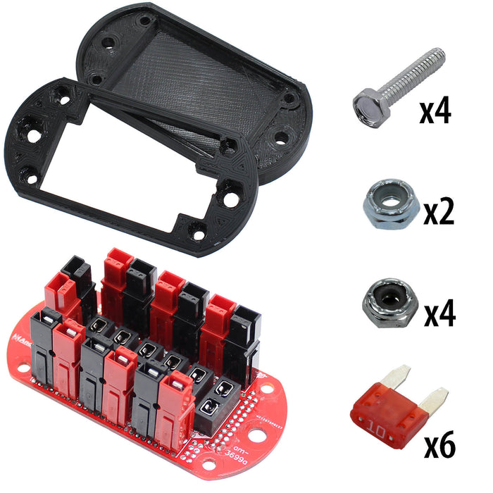 Powerpole Fused Distribution Board - am-3699a_10F - Additional Items=10A MINI Fuses - migrated