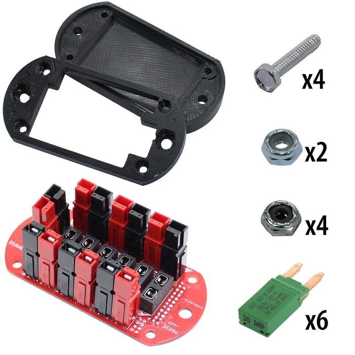 Powerpole Fused Distribution Board - am-3699a_30B - Additional Items=30A Auto Reset MINI Curcuit Breakers - migrated