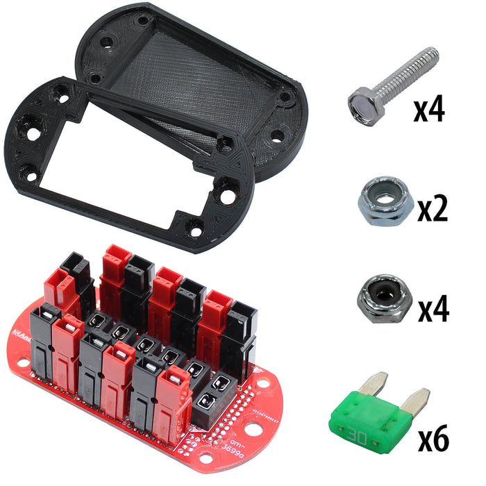 Powerpole Fused Distribution Board - am-3699a_30F - Additional Items=30A MINI Fuses - migrated