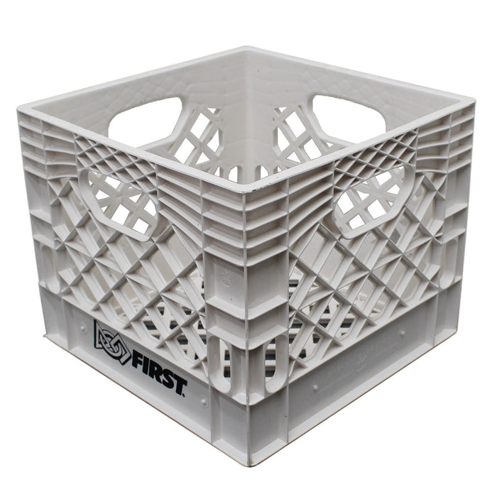 Farm Plast White 13 in. x 13 in. x 11 in. Milk Crate - am-3741 - migrated