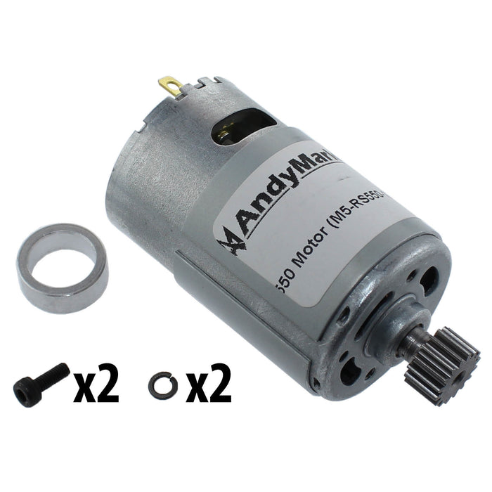 BaneBots 550 Motor - am-3830_16t - Pinion Option=16 Tooth for 57 Sport - migrated