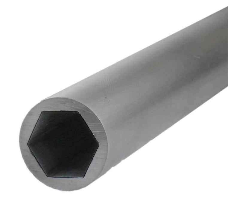 0.5 in. Aluminum Hex Spacer Stock - am-3896-1200 - Length=1.2 inch, Color=Silver - migrated