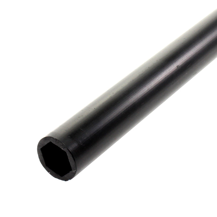 0.5 in. Aluminum Hex Spacer Stock - am-3896-3_black - Length=36 inch, Color=Black - migrated