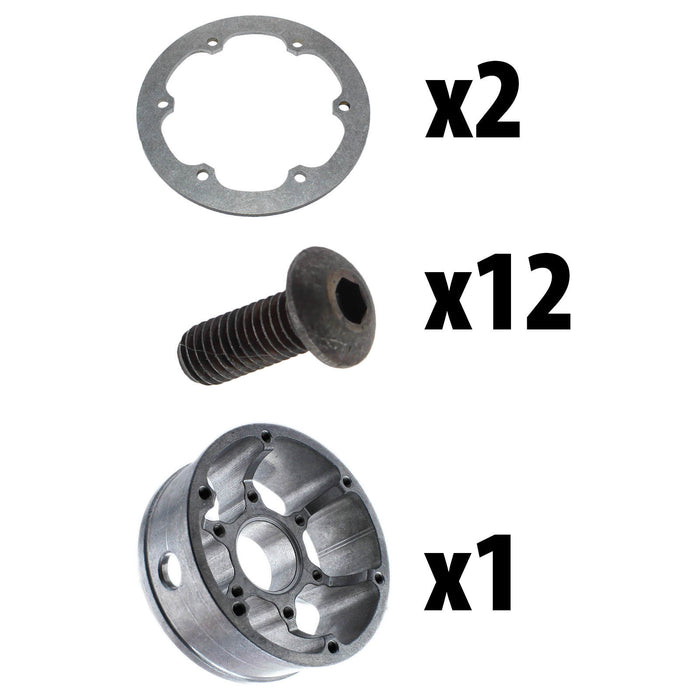 8 in. HD Pneumatic Wheel Hub Assembly 1.125 in. Bearing Bore - am-3933 - migrated