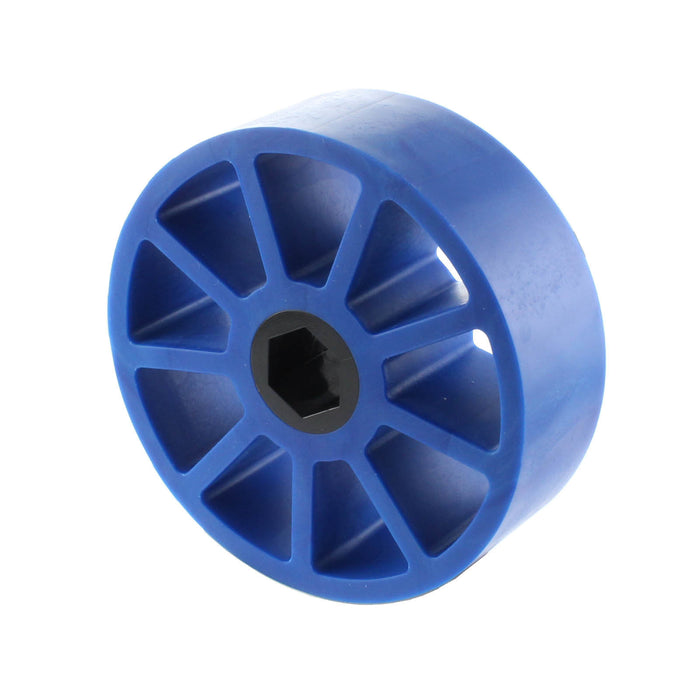 Compliant Wheels - am-3945_blue - Diameter=3 inch, Durometer=50A, Bore=1/2 in Hex - migrated