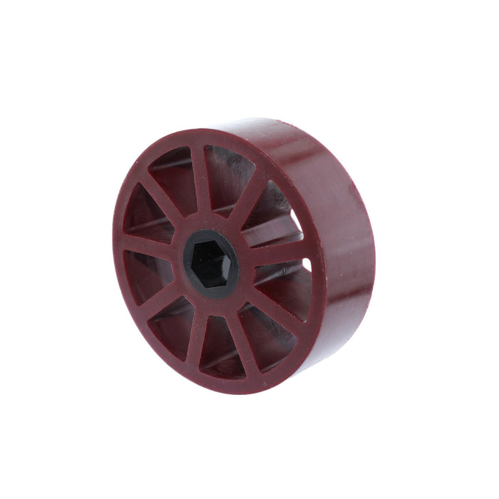 3 in. Compliant Wheel, 1/2 in. Hex Bore, 45A Durometer - am-3945_maroon - migrated
