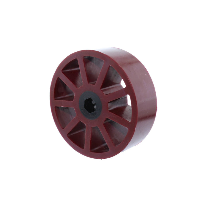 3 in. Compliant Wheel, 3/8 in. Hex Bore, 45A Durometer - am-3946_maroon - migrated