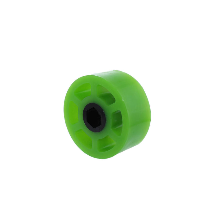 Compliant Wheels - am-3949_green - Diameter=2 1/4 inch, Durometer=35A, Bore=1/2 in Hex - migrated