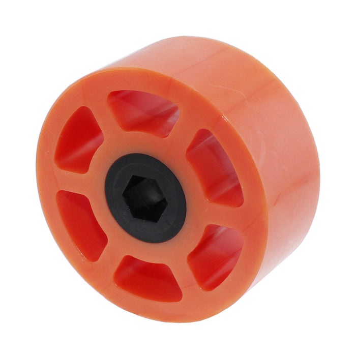 Compliant Wheels - am-3950_orange - Diameter=2 1/4 inch, Durometer=40A, Bore=3/8 in Hex - migrated