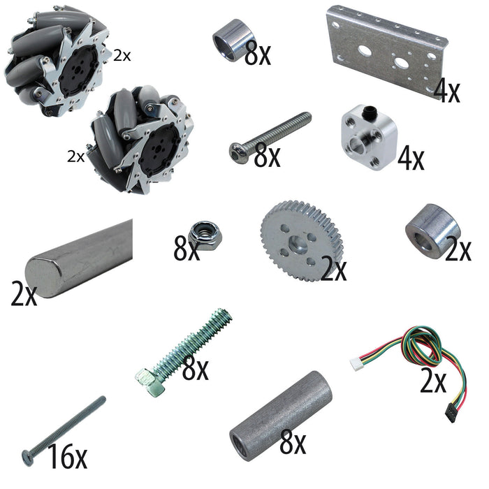 TileRunner Upgrades - am-3997 - Option=6WD to HD Mecanum Upgrade (NeveRest Classic Only) - migrated