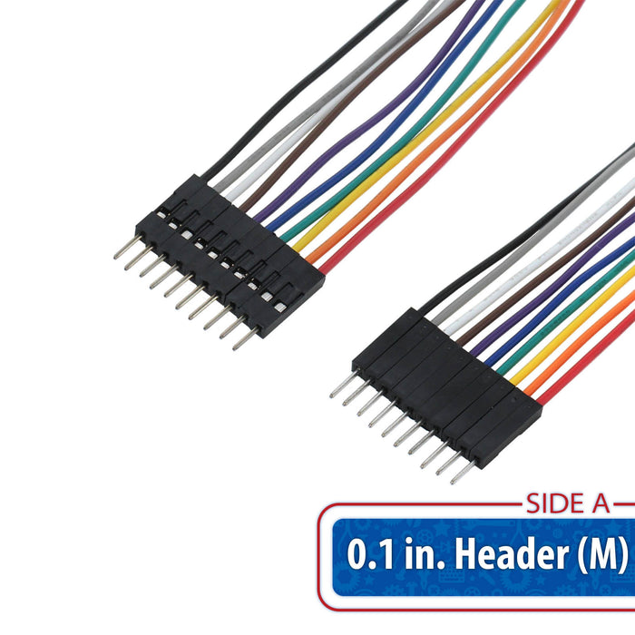 Male to Female Jumper Cables (10 Pack) - am-4451_2 - Image-2 - migrated