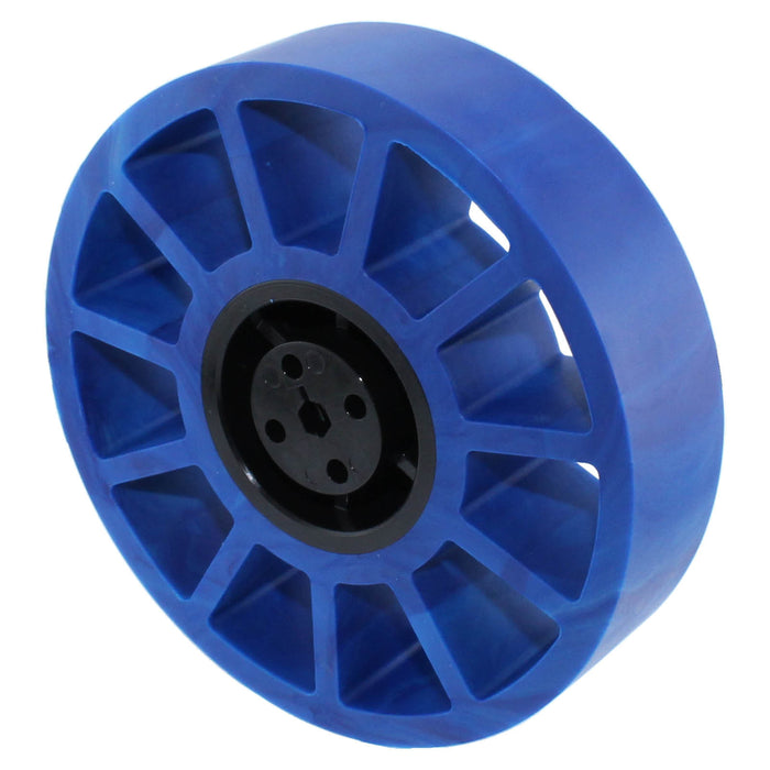 Compliant Wheels - am-4538_blue - Diameter=4 inch, Durometer=50A, Bore=5 mm Hex - migrated