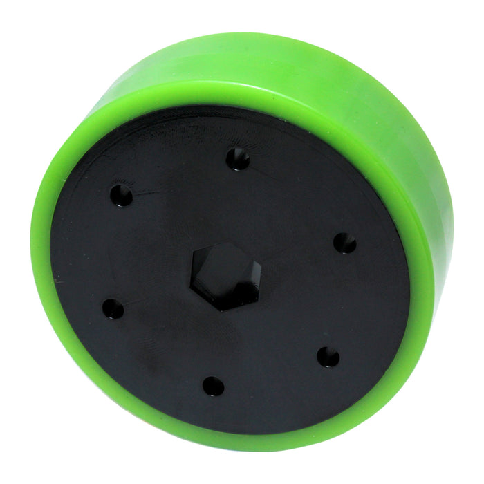 Stealth and Sushi Wheels - am-4716_green - Durometer=35A, Bore=1/2 in Hex, Diameter=3 inch - migrated