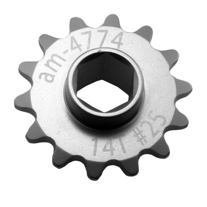 25 Series Symmetrical Hub Sprockets - am-4774 - Tooth Count=14, Bore=375 Hex - migrated