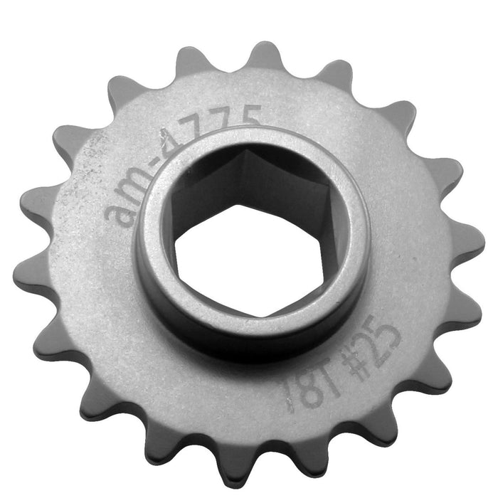 25 Series Symmetrical Hub Sprockets - am-4775 - Tooth Count=18, Bore=500 Hex - migrated