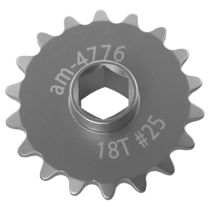25 Series Symmetrical Hub Sprockets - am-4776 - Tooth Count=18, Bore=375 Hex - migrated