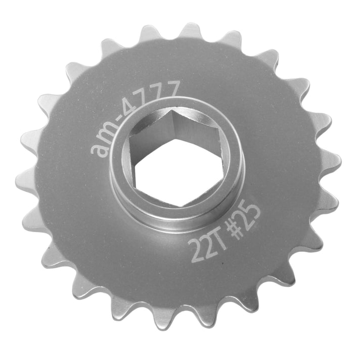 25 Series Symmetrical Hub Sprockets - am-4777 - Tooth Count=22, Bore=500 Hex - migrated