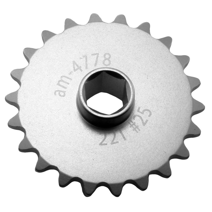 25 Series Symmetrical Hub Sprockets - am-4778 - Tooth Count=22, Bore=375 Hex - migrated