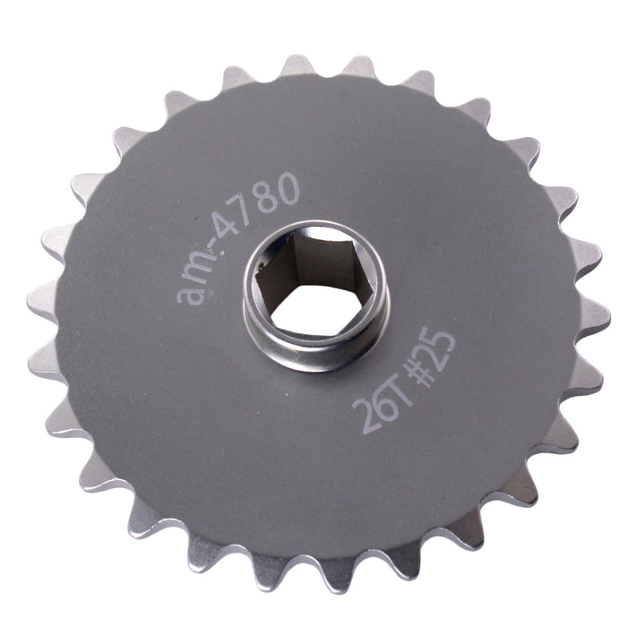 25 Series Symmetrical Hub Sprockets - am-4780 - Tooth Count=26, Bore=375 Hex - migrated