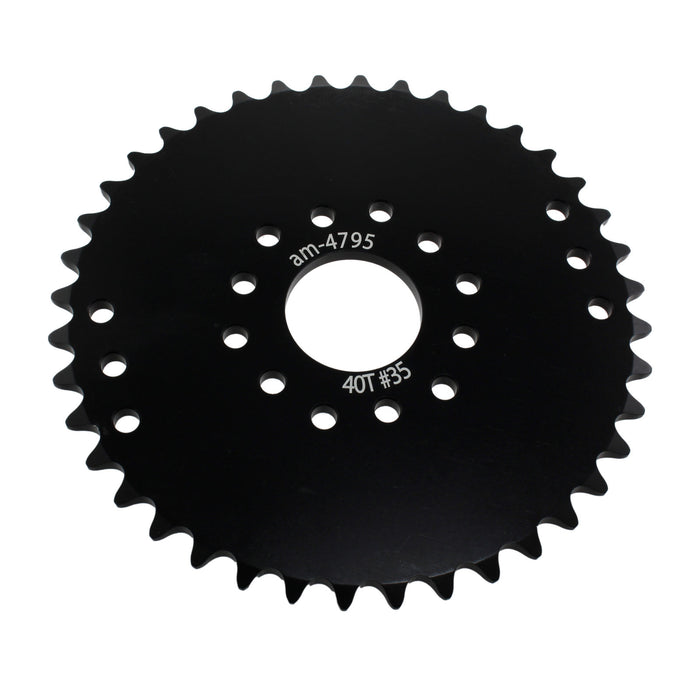 35 Series Bearing Bore Plate Sprockets - am-4795_black - Number of Teeth=40 - Black - migrated