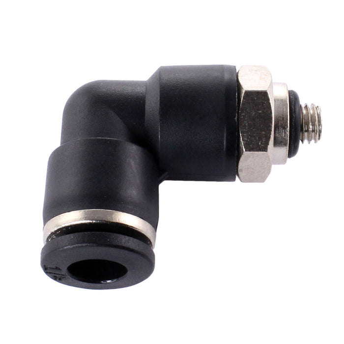 Pneumatic Fitting Elbow 1/4 in. Tube to Thread - am-4834 - Thread Size=M5 / 10-32 Male - migrated