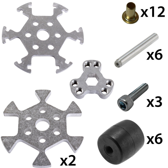 3 in. Aluminum Omni Wheel With 3/8 Hex Bore - am-4967_3 - Image-3 - migrated
