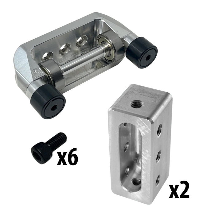 SDS Billet Elevator Bearing Block Kits - am-5565 - Option=Single Corner with 1/8 in Tube Plugs - migrated