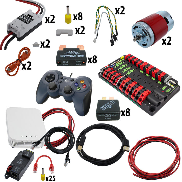 Electronic Bundles Builder - BCFX2RP - 1) Processor=roboRIO READY (BYOr), 2) Speed Controller=Spark MAX, 3) # of Motors=2, 4) Motor Type=RedLine, 5) Power Distribution=Power Distribution Panel - migrated