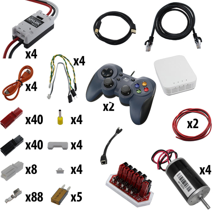 Electronic Bundles Builder - BCFX4C3 - 1) Processor=roboRIO READY (BYOr), 2) Speed Controller=Spark MAX, 3) # of Motors=4, 4) Motor Type=CIM, 5) Power Distribution=PP45 Power Board - migrated