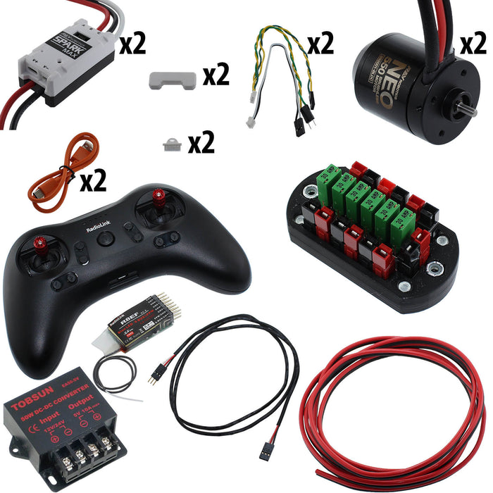 Electronic Bundles Builder - BCLX253 - 1) Processor=RadioLink, 2) Speed Controller=Spark MAX, 3) # of Motors=2, 4) Motor Type=NEO 550, 5) Power Distribution=PP45 Power Board - migrated