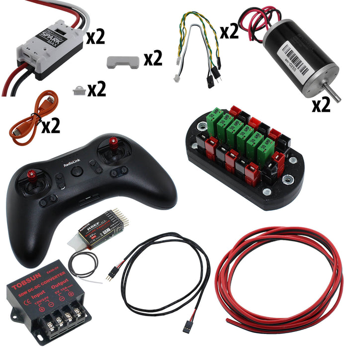 Electronic Bundles Builder - BCLX2C3 - 1) Processor=RadioLink, 2) Speed Controller=Spark MAX, 3) # of Motors=2, 4) Motor Type=CIM, 5) Power Distribution=PP45 Power Board - migrated