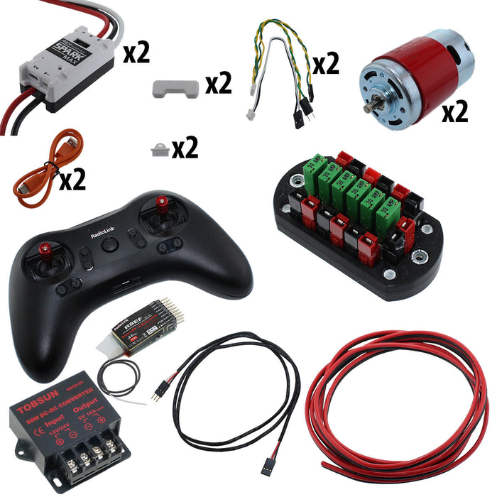 Electronic Bundles Builder - BCLX2R3 - 1) Processor=RadioLink, 2) Speed Controller=Spark MAX, 3) # of Motors=2, 4) Motor Type=RedLine, 5) Power Distribution=PP45 Power Board - migrated