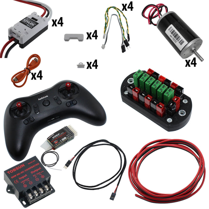 Electronic Bundles Builder - BCLX4C3 - 1) Processor=RadioLink, 2) Speed Controller=Spark MAX, 3) # of Motors=4, 4) Motor Type=CIM, 5) Power Distribution=PP45 Power Board - migrated