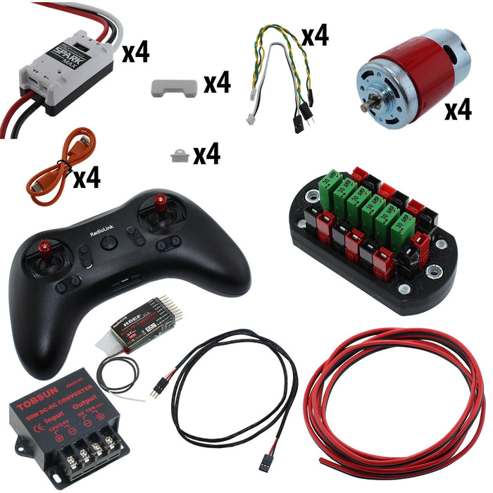 Electronic Bundles Builder - BCLX4R3 - 1) Processor=RadioLink, 2) Speed Controller=Spark MAX, 3) # of Motors=4, 4) Motor Type=RedLine, 5) Power Distribution=PP45 Power Board - migrated