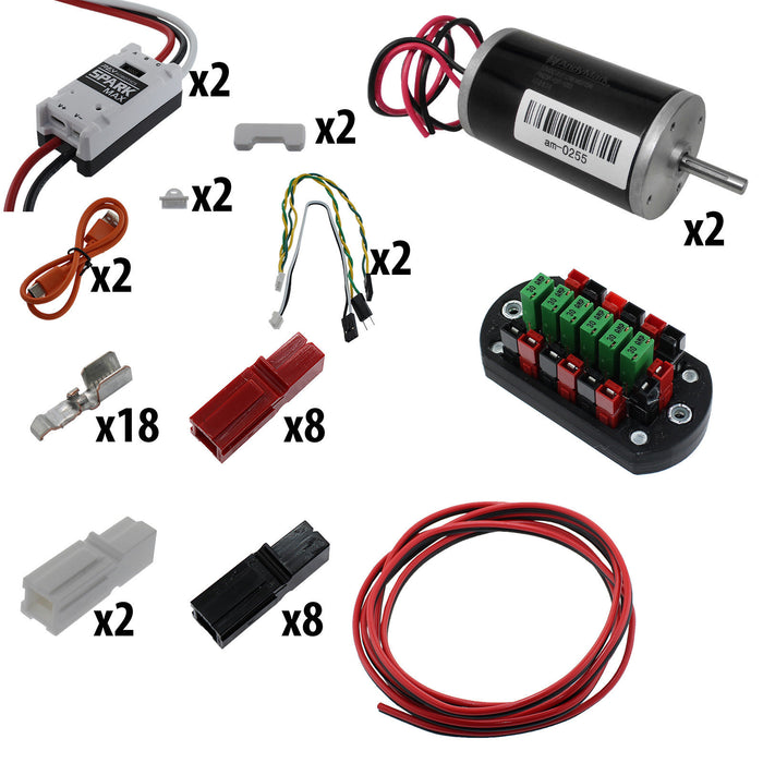 Electronic Bundles Builder - BCNX2C3 - 1) Processor=NONE, 2) Speed Controller=Spark MAX, 3) # of Motors=2, 4) Motor Type=CIM, 5) Power Distribution=PP45 Power Board - migrated
